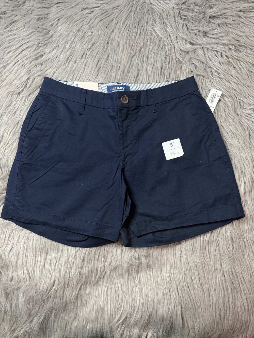 Old Navy Women's Navy Chino Shorts - 5" Inseam